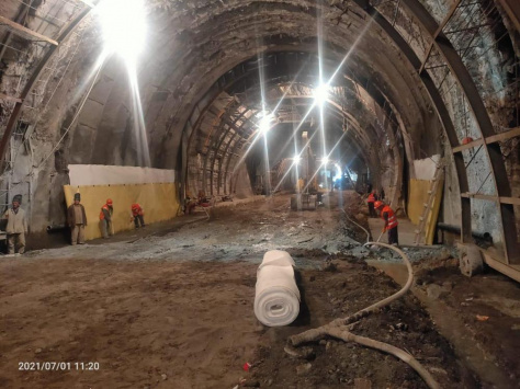 По левой стороне тоннеля в Тюлькубасском районе  скоро откроется движение 